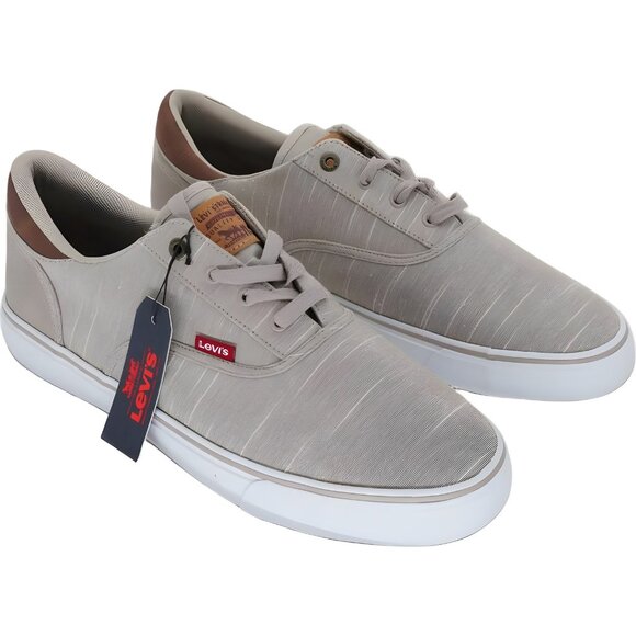 Levi's Ethan Chambray Khaki Tan Low-Top Sneakers Men's US 13M - Picture 4 of 6